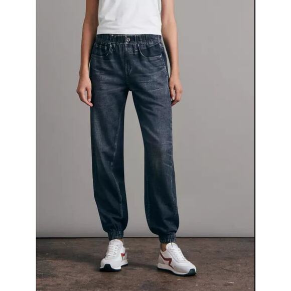 Rag & Bone Miramar Jogger Pants Sz XXS Women’s Blue Jeans Denim Print - Picture 6 of 16